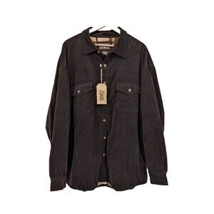 Levi's shacket mens XXL corduroy brown flannel lined button down worker NWT